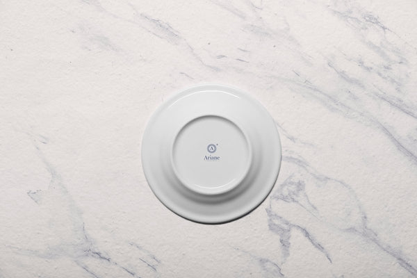 Ariane Prime 6" Prime - Warm White Porcelain Flat Plate - 12/Case (APRARN000011015) - iFoodservice Online
