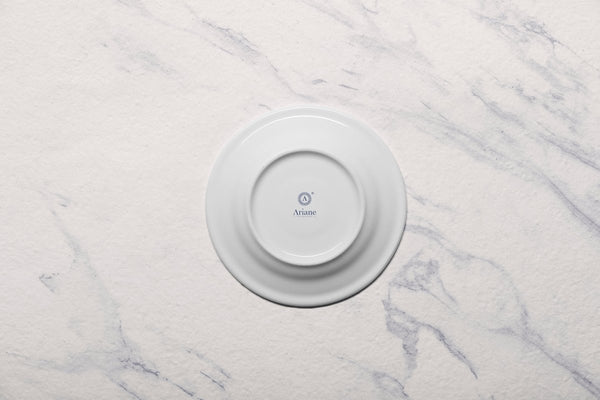 Ariane Prime 6" White Eclipse Porcelain Saucer - 12/Case (APRARN120014015) - iFoodservice Online