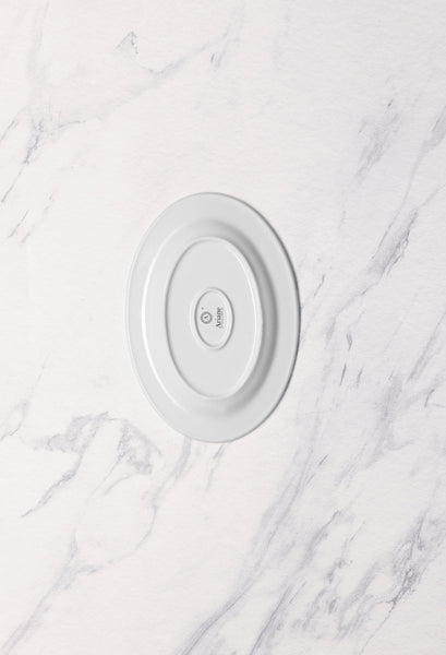 Ariane Prime 8 2/3'' x 6 1/9" Eclipse White Porcelain Oval Platter - 12/Case (APRARN120015022) - iFoodservice Online