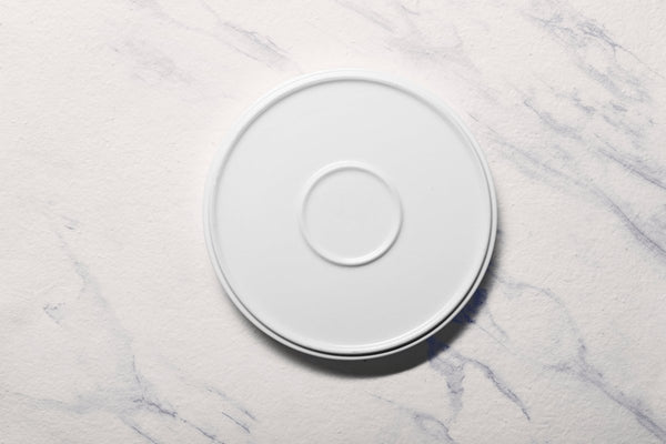 Ariane Selas 9 5/6" Jaguar Porcelain Stackable Plate - 4/Case (ASEARND52A11025) - iFoodservice Online