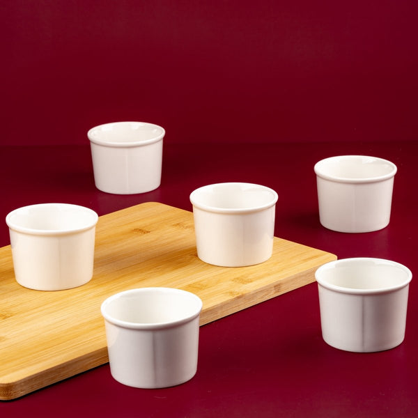 Ariane Slow Fast 8 1/9 Oz Warm White Porcelain Ice Cream Cup - 6/Case (AOTARN000042024) - iFoodservice Online