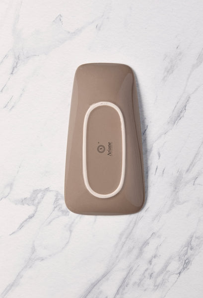 Ariane Vital 15" x 8" Splash Beige Porcelain Rectangle Plate - 6/Case (AVRARN257011038) - iFoodservice Online