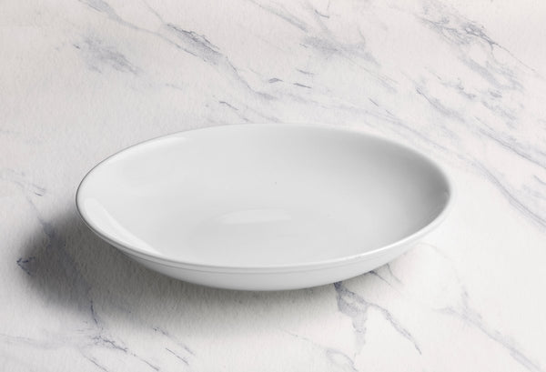 Ariane Vital Coupe 10 1/4" Vital Coupe - Warm White Porcelain Coupe Round Cous Cous Deep Plate - 6/Case (AVCARN000012002) - iFoodservice Online