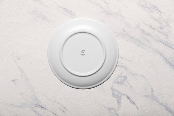 Ariane Vital Coupe 10 5/8" Tornado - White Matt Porcelain Coupe Round Rimless Plate - 6/Case (AVCARN427011027) - iFoodservice Online