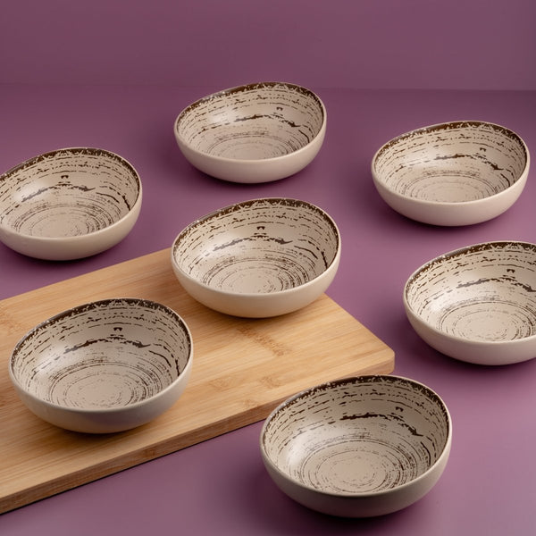Ariane Vital Coupe 6 2/7" Tornado - Grey Porcelain Bowl - 8/Case (AVCARN428022016) - iFoodservice Online