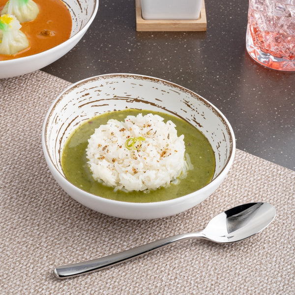 Ariane Vital Coupe 6 2/7" Tornado - White Matt Porcelain Bowl - 8/Case (AVCARN427022016) - iFoodservice Online