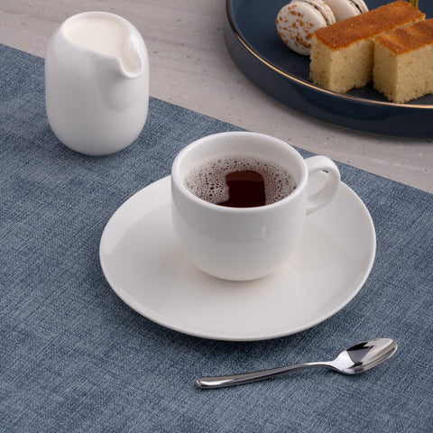 Ariane Vital Coupe 6 3/4 Oz Vital Coupe - Warm White Porcelain Coupe Coffee Cup - 12/Case (AVCARN000044020) - iFoodservice Online