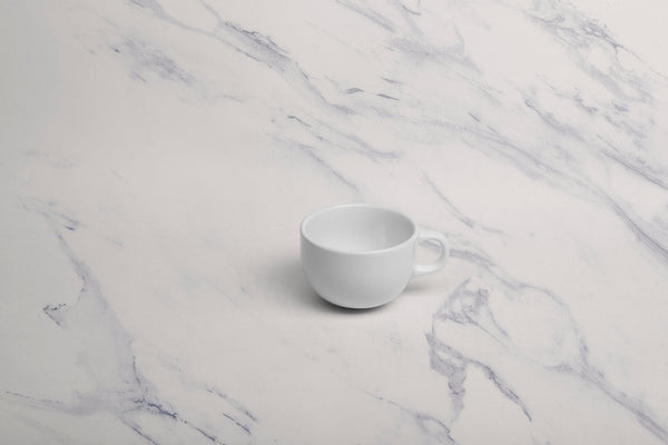 Ariane Vital Coupe 6 3/4 Oz Vital Coupe - Warm White Porcelain Coupe Coffee Cup - 12/Case (AVCARN000044020) - iFoodservice Online