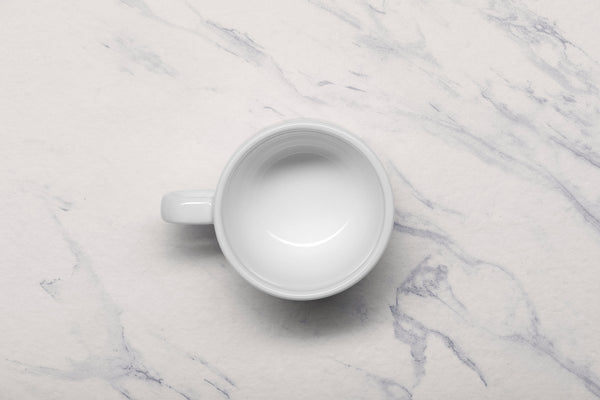 Ariane Vital Coupe 6 3/4 Oz Vital Coupe - Warm White Porcelain Coupe Coffee Cup - 12/Case (AVCARN000044020) - iFoodservice Online