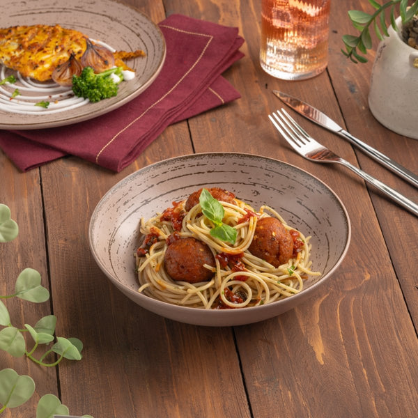 Ariane Vital Coupe 7" Tornado - Dessert Sage Porcelain Coupe Round Deep Plate - 6/Case (AVCARN429012018) - iFoodservice Online