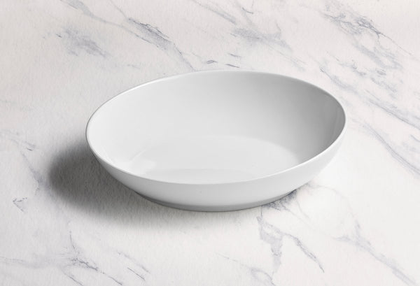Ariane Vital Coupe 7" Vital Coupe - Warm White Porcelain Coupe Round Deep Plate - 6/Case (AVCARN000012018) - iFoodservice Online