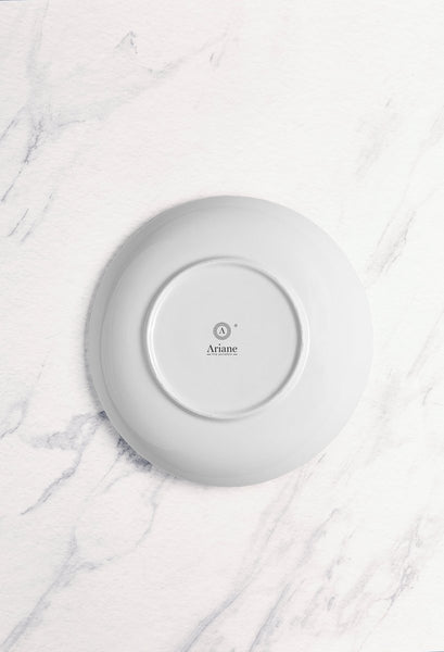 Ariane Vital Coupe 7" Vital Coupe - Warm White Porcelain Coupe Round Deep Plate - 6/Case (AVCARN000012018) - iFoodservice Online