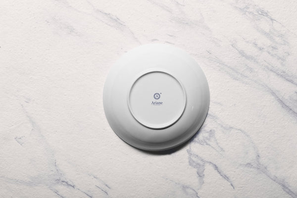 Ariane Vital Coupe 8 1/4" Vital Coupe - Warm White Porcelain Coupe Round Deep Plate - 6/Case (AVCARN000012001) - iFoodservice Online