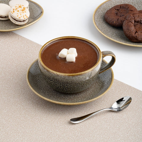 Ariane Vital Coupe 9 1/2 Oz Freckles Porcelain Coupe Tea Cup - 6/Case (AVCARND55044028) - iFoodservice Online