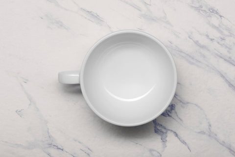 Ariane Vital Coupe 9 1/2 Oz Vital Coupe - Warm White Porcelain Coupe Tea Cup - 6/Case (AVCARN000044028) - iFoodservice Online
