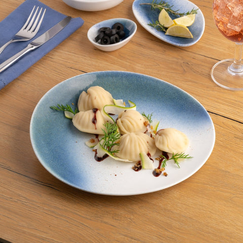 Ariane Vital Coupe 9 4/9" White Porcelain Elevated Plate - 12/Case (AVCARND65111024) - iFoodservice Online