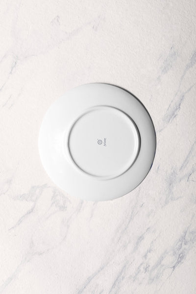 Ariane Vital Coupe 9 4/9" White Porcelain Elevated Plate - 12/Case (AVCARND65111024) - iFoodservice Online