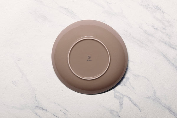 Ariane Vital Coupe 9 5/6" Splash Beige Porcelain Coupe Round Deep Plate - 6/Case (AVCARN257012025) - iFoodservice Online