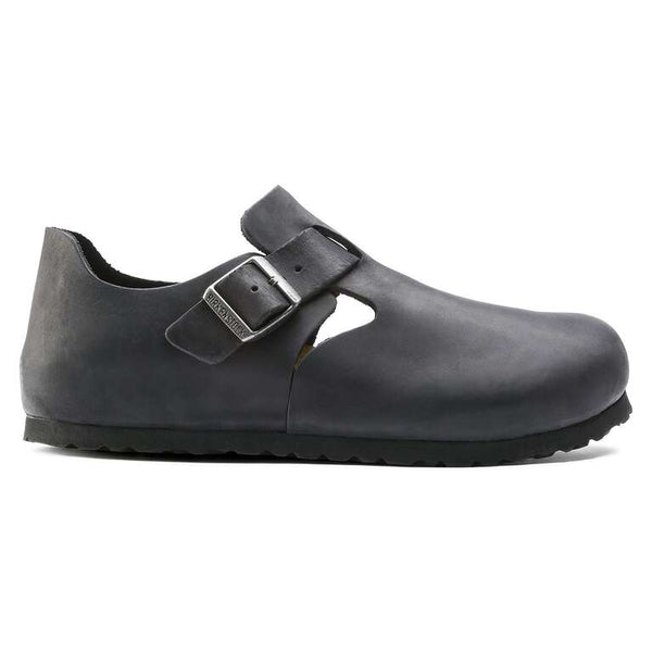 Birkenstock Shoes London Pro Leather in Black Color Narrow Width, (1032665) - iFoodservice Online