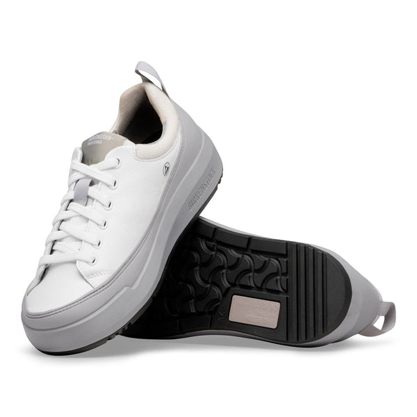 Birkenstock Shoes Melbourne Pro Leather in White Regular Width, (1032003) - iFoodservice Online