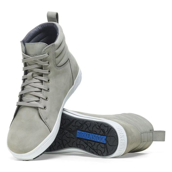 Birkenstock Shoes QO700 Leather in Gray Color Regular Width, (R 1020921) - iFoodservice Online