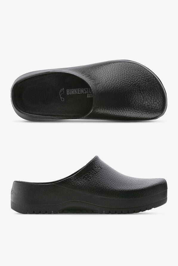 Birkenstock Shoes Super Birki Polyurethane in Black Color, Regular Width, (68011) - iFoodservice Online