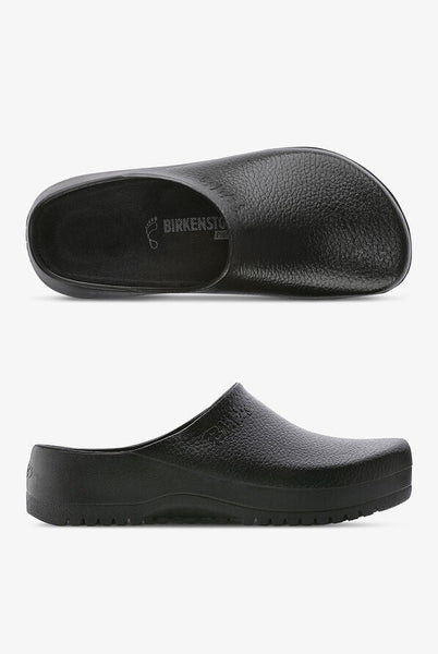 Birkenstock Shoes Super Birki Polyurethane in Black Color, Regular Width, (68011) - iFoodservice Online