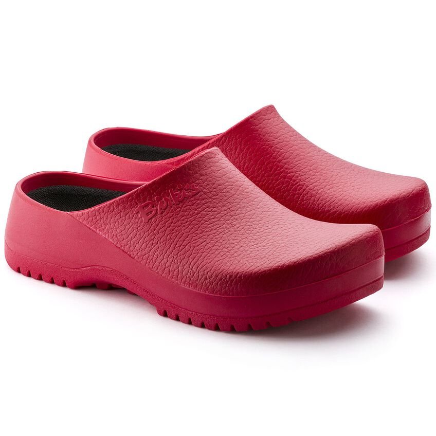 Birkenstock Shoes Super Birki Polyurethane in Red Color, Regular Width (68031) - iFoodservice Online