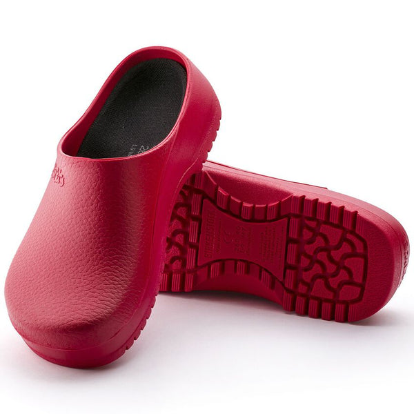 Birkenstock Shoes Super Birki Polyurethane in Red Color, Regular Width (68031) - iFoodservice Online