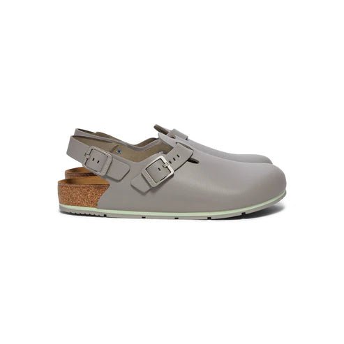 Birkenstock Shoes Tokio Pro Leather in Gray Regular Width, (1026 055) - iFoodservice Online