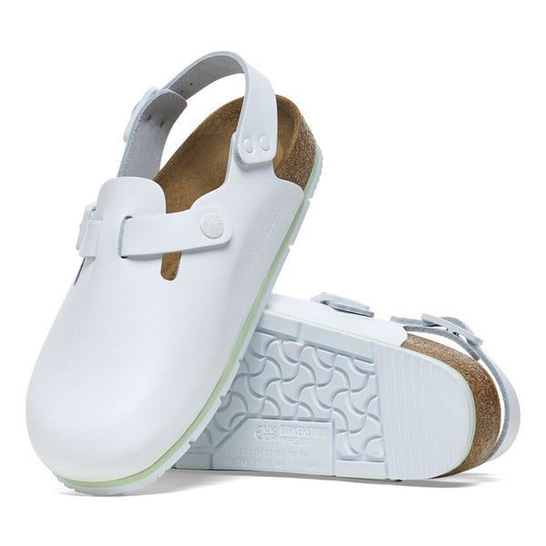 Birkenstock Shoes Tokio Pro Leather in White Regular width, (1025 956) - iFoodservice Online