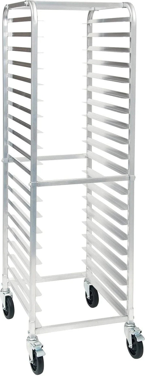 Browne Foodservice Bun Pan Rack 12 - Tier End Loading 25.6x20.5x63"/65x52x160cm Aluminum (589112) - iFoodservice Online