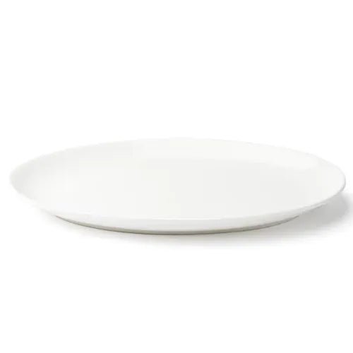 Browne Foundation Coupe Plate Oval, 30.6x20.6cm/12x8", Porcelain (5630117) - iFoodservice Online