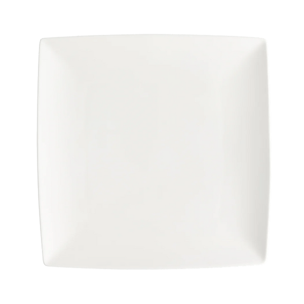 Browne Foundation Coupe Plate Square, 26.2cm/10.25", Porcelain (5630191) - iFoodservice Online