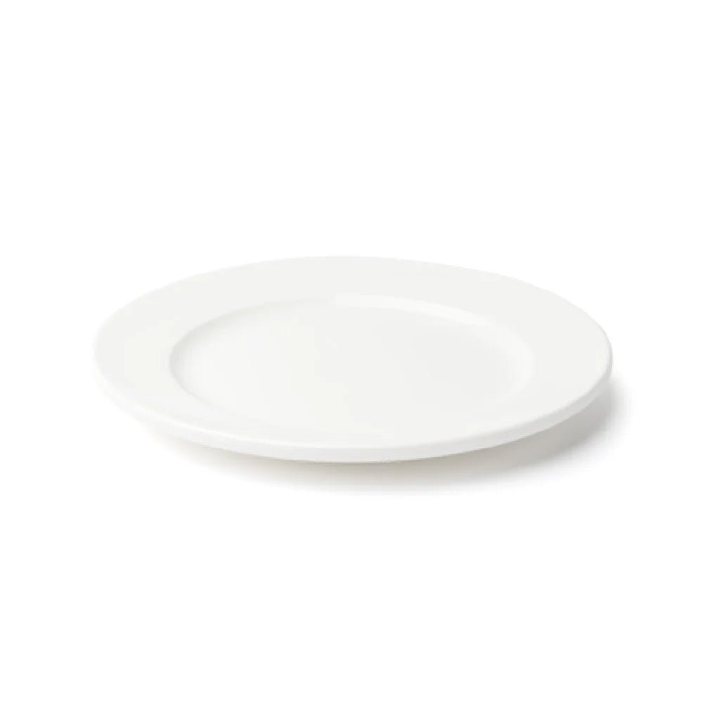 Browne Foundation Wide Rim Plate, Round, 22.7cm/9", Porcelain (5630108) - iFoodservice Online