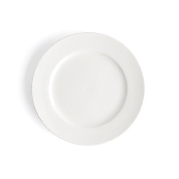 Browne Foundation Wide Rim Plate, Round, 22.7cm/9", Porcelain (5630108) - iFoodservice Online