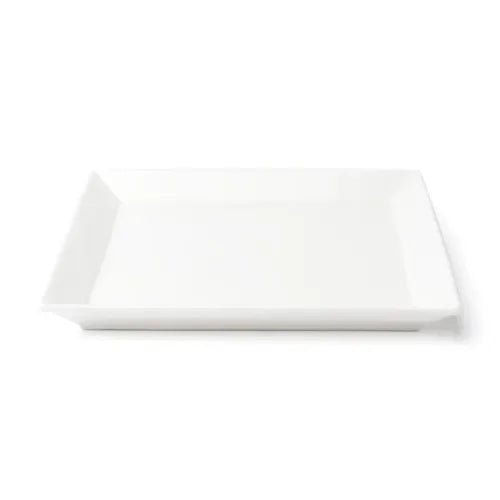 Browne Foundation Wide Rim Plate Square, 21.7cm/8.5", Porcelain (5630194) - iFoodservice Online