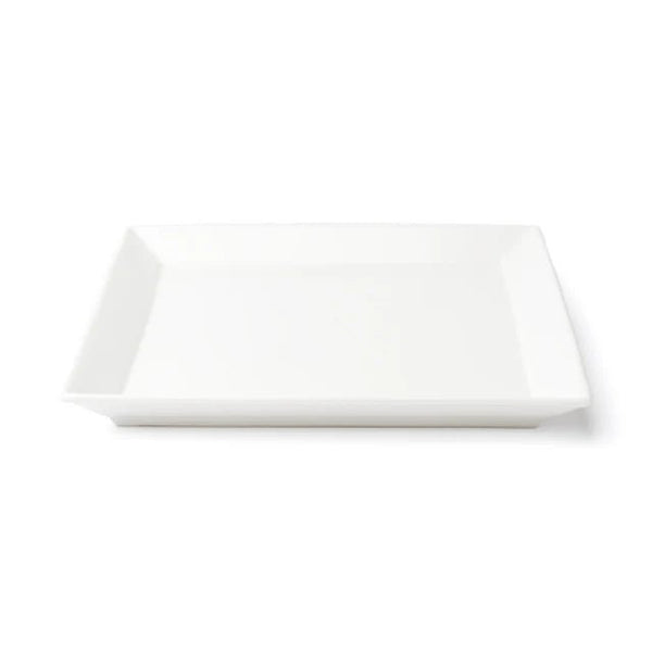 Browne Foundation Wide Rim Plate Square, 21.7cm/8.5", Porcelain (5630194) - iFoodservice Online