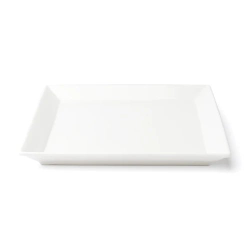 Browne Foundation Wide Rim Plate Square, 21.7cm/8.5", Porcelain (5630194) - iFoodservice Online