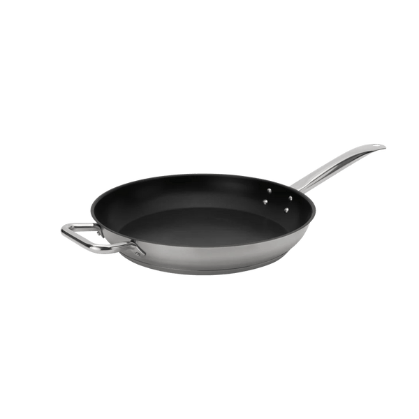 Browne Fry Pan, 12.5x2"/31.8x5.1cm,Stainless Steel Non - Stick Excalibur (5734062) - iFoodservice Online