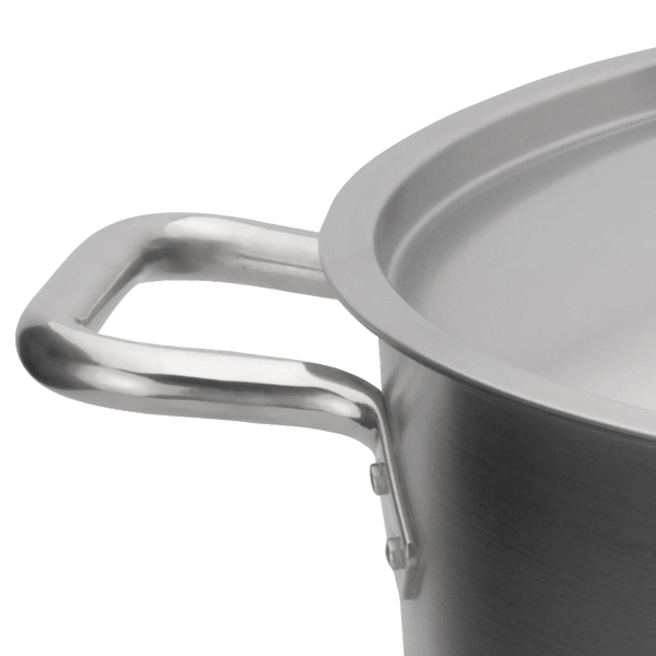 Browne Stock Pot, W/Cover, 8qt/7.57l, 9.4x6.5"/23.9x16.5cm,Stainless Steel (5733908) - iFoodservice Online