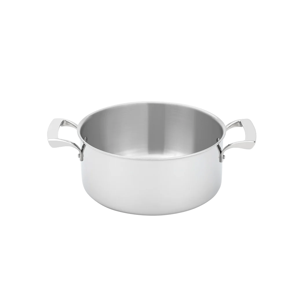 Browne Thermalloy Sauce Pot, Tri - Ply, 9.5"/24cm, 5qt/4.7l, Stainless Steel (5724225) - iFoodservice Online