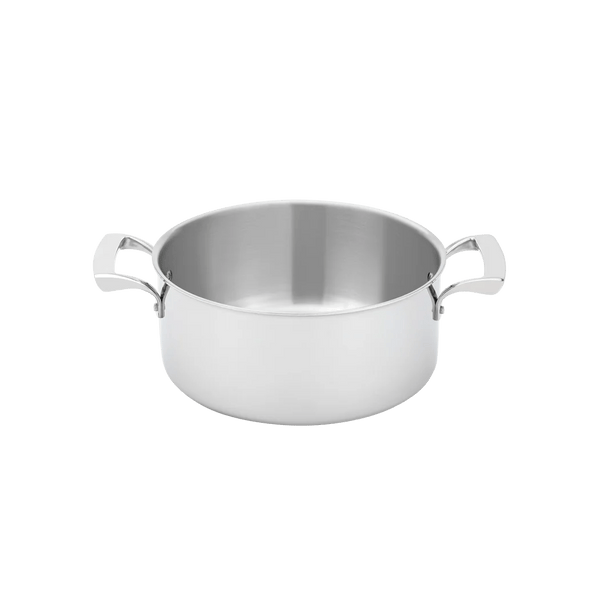 Browne Thermalloy Sauce Pot, Tri - Ply, 9.5"/24cm, 5qt/4.7l, Stainless Steel (5724225) - iFoodservice Online