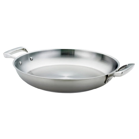 Browne Foodservice Thermally Paella Pan Stainless Steel 16"/40.6cm (5724174)