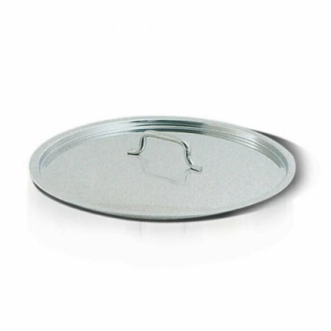 Homichef Stainless Steel Cool Touch Hollow Handle 8" dia. Flat Lid - HOM490020