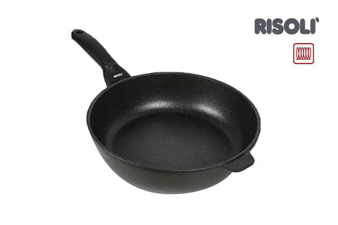 Risoli Frypan With Bakelite Handle, With Non-Stick Coating Black plus (00104BPIN/28)