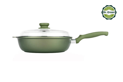 Risoli Dr. Green® Stone Nonstick Frypan with lid with bakelite handle (00105DR/28GS)
