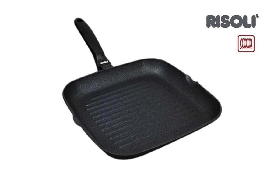 Risoli Grill Fix With Bakelite Handle With Non-Stick Coating Black plus (00094BPIN/26)