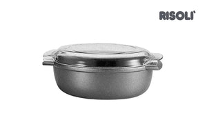 Risoli Oval Roasting Pan With Lid (00109F/36T00)