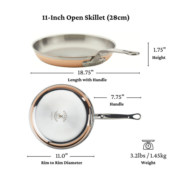Hestan CopperBond® 11" Induction Copper Skillet (31590) - iFoodservice Online